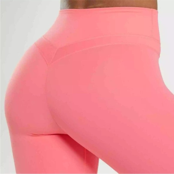 Gymshark Whitney Simmons Peony Pink Leggings with internal scrunch M Medium - Picture 3 of 8